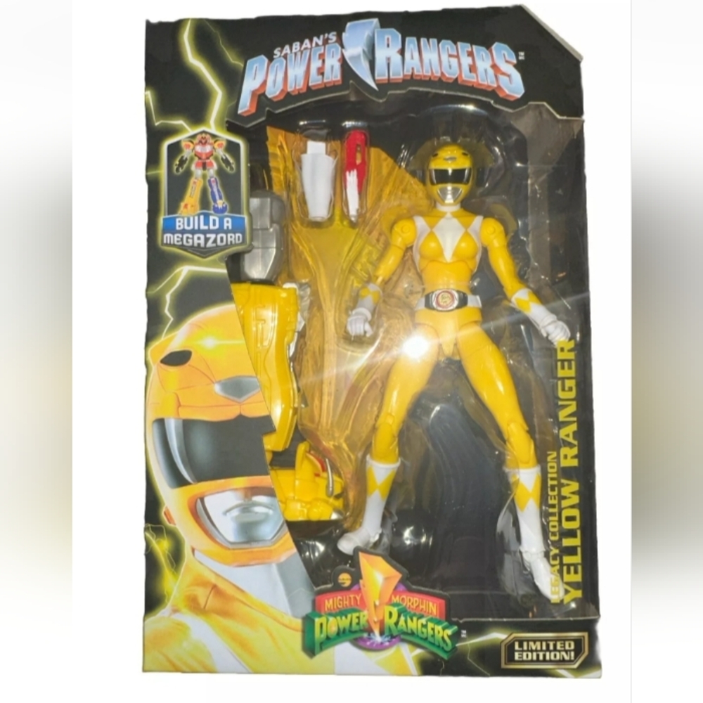 Yellow Power Ranger Action Figure 🔥 MMPR Legacy Collection Limited Edition